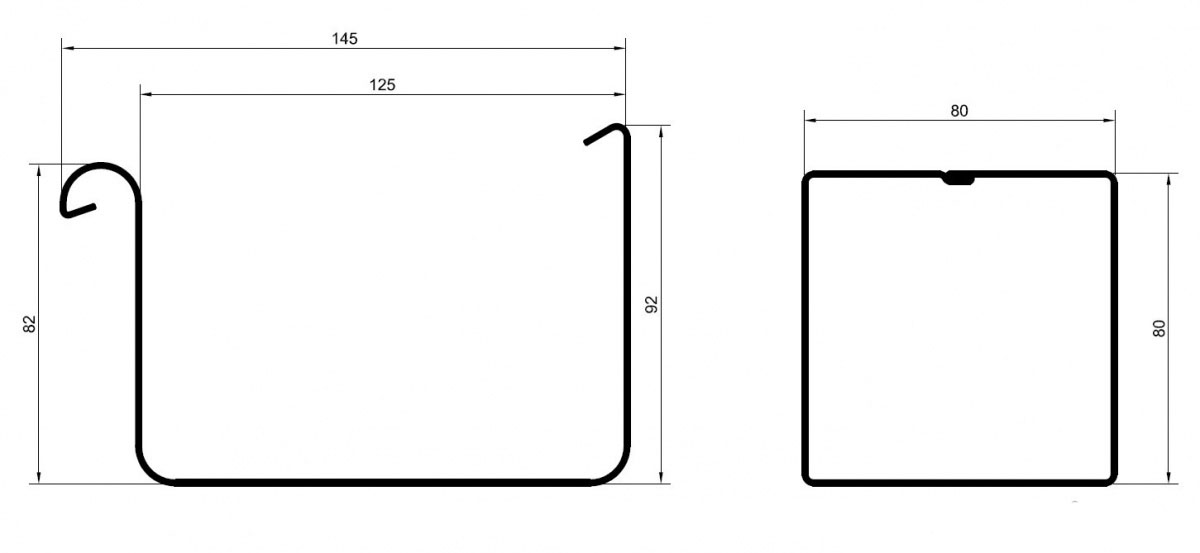 Прямоугольная диаметр. Держатель желоба водосточного чертеж. Желоб водосточный прямоугольный Размеры. Водосточный желоб Размеры. Ширина водосточного желоба.